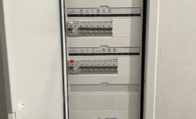 tableau électrique complet refait aux normes par Lévêque électricité sur la commune d'Aoste